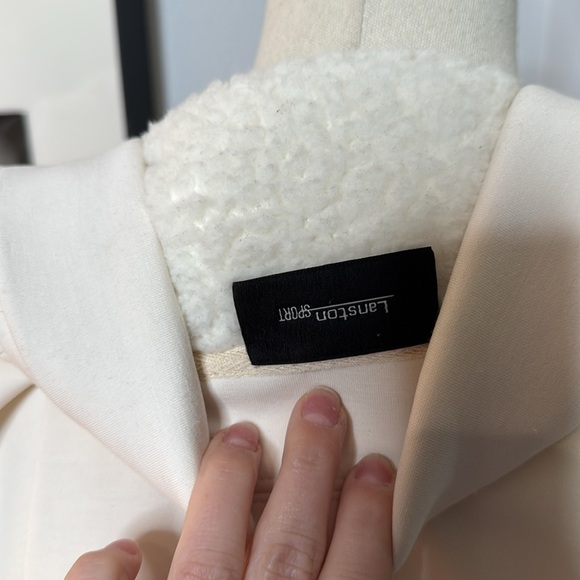 Lanston Sport Sherpa Trench Coat in Cream from Revolve (Worn once) - Picture 10 of 11